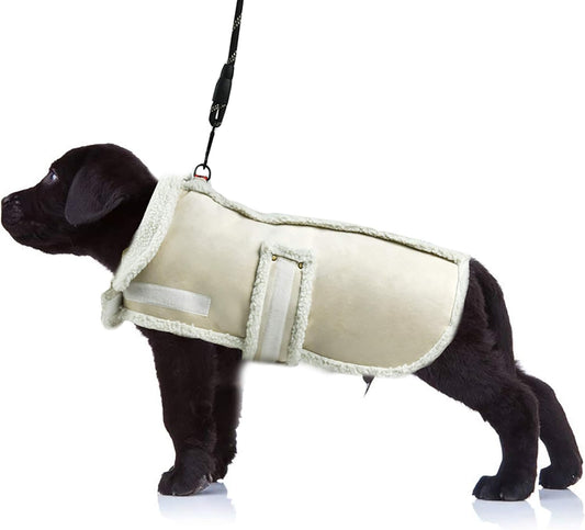 Dog Winter Jacket, Warm Windproof Dog Sweaters for Small Dogs, Thick Apparelf Fleece Coat for Medium Large Dogs (Small)