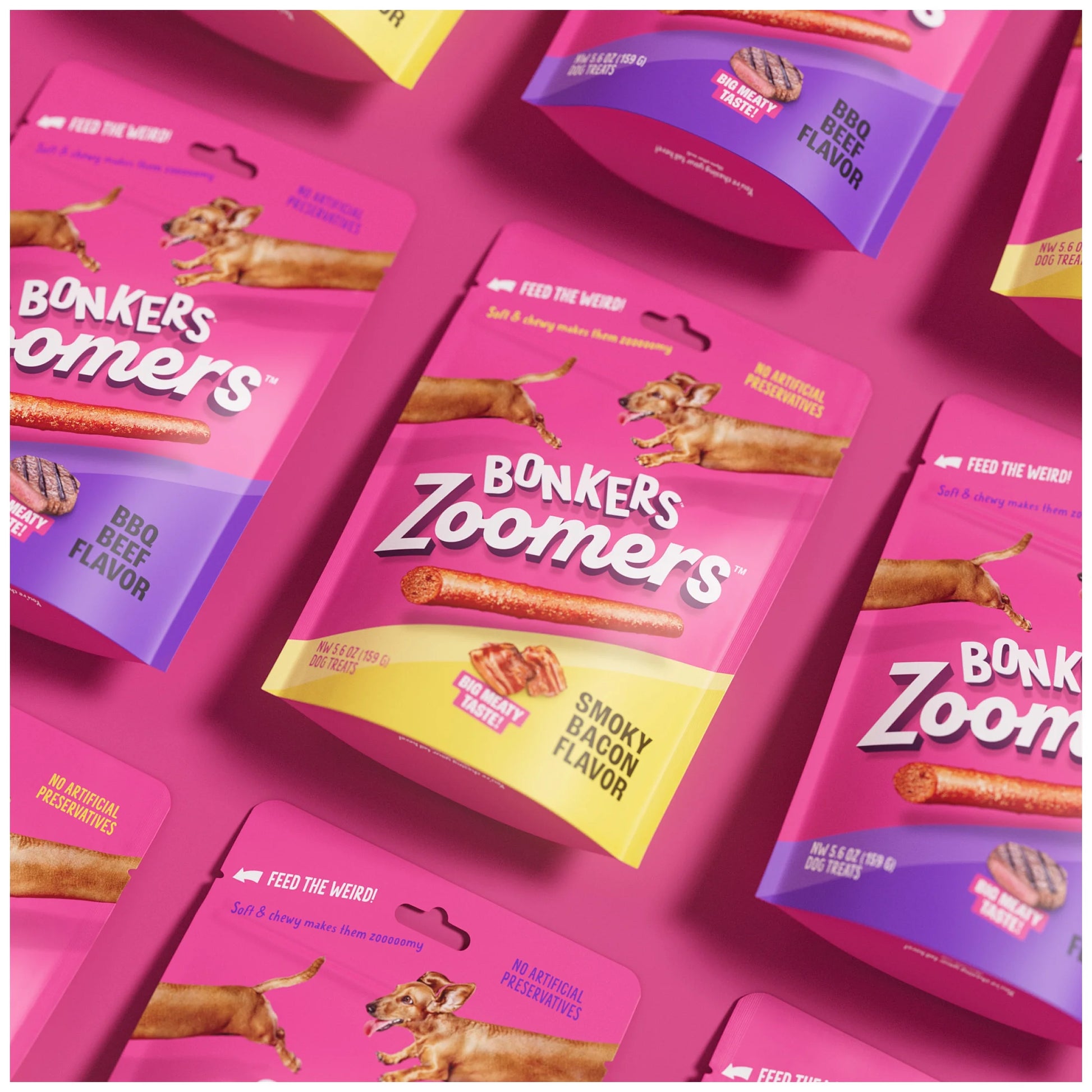 Zoomers Dog Treats, Smoky Bacon Flavor, Soft & Chewy Dog Snacks, Treats for Dogs, 22 Oz Bag