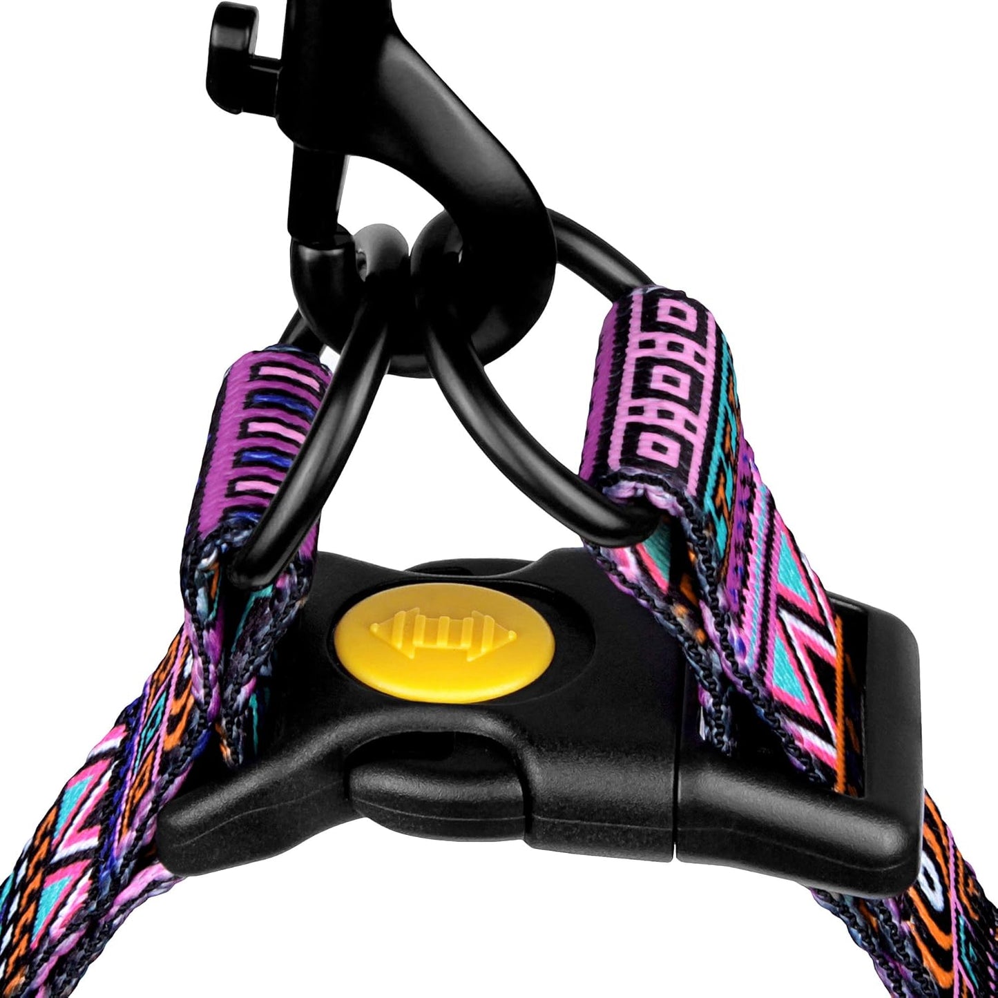 Adjustable Dog Harness Tribal Pattern Step-In Small Medium Large, Comfort Harness for Dogs Puppy Outdoor Walking (Tribal, Large)