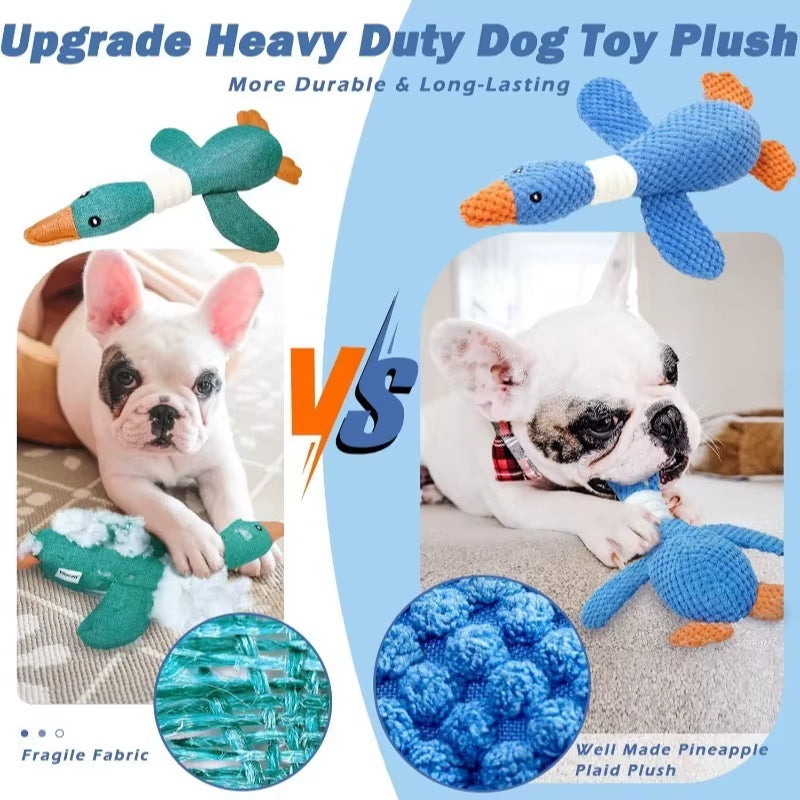 Indestructible Cat Dog Toys for Aggressive Chewers Cats Dogs,Chew Squeak Toy Cats Dogs Interactive Plush Doll Pet Products